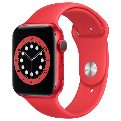 Apple-Watch-Series-6-44mm-Rood-Aluminium-Rood-Sportband