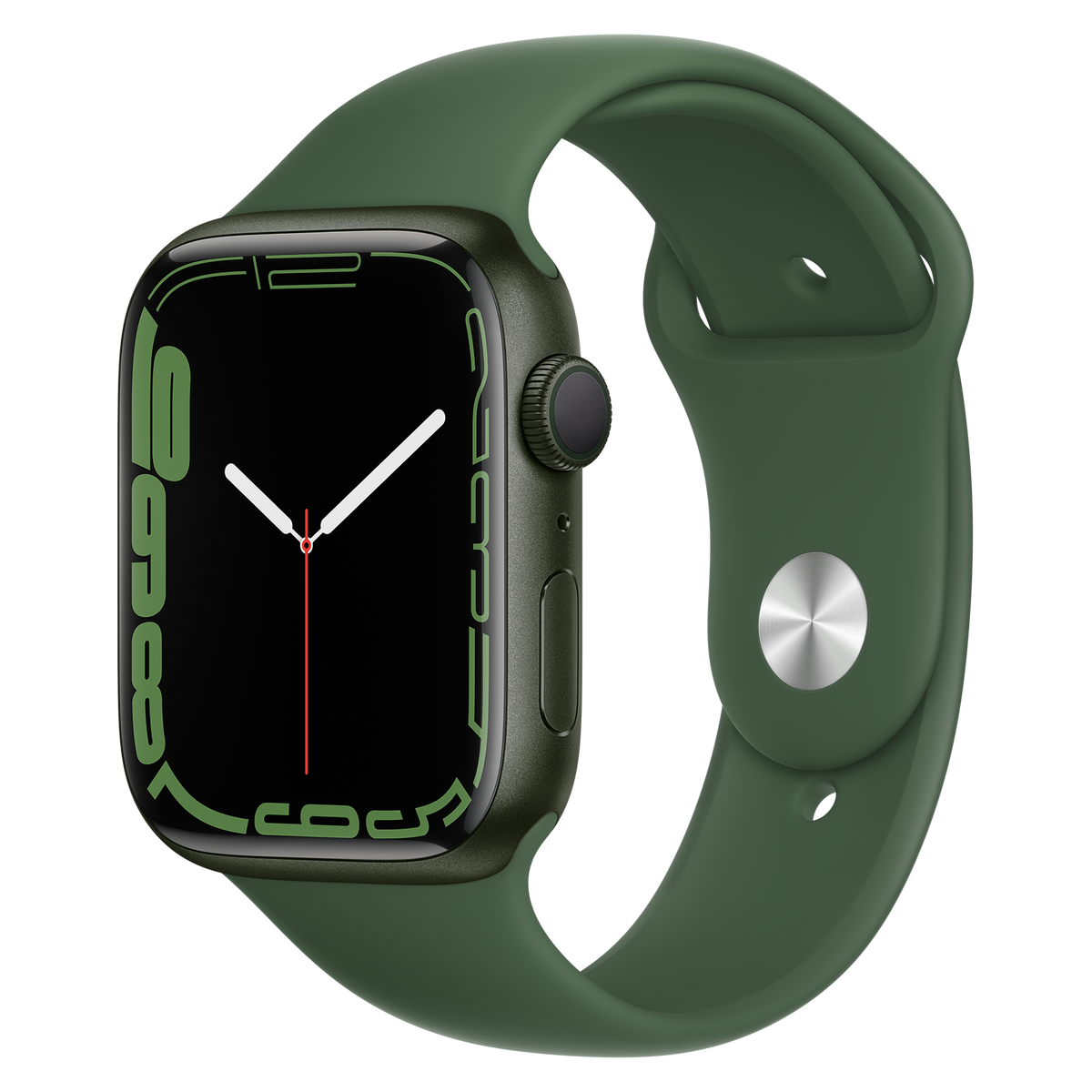 Apple-Watch-Series-7-45mm-Groen-Aluminium-Groen-Sportband