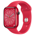 Apple-Watch-Series-8-45mm-Rood-Aluminium-Rood-Sportband