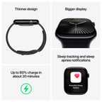Apple Watch Series 10 46mm - Zilver Aluminium Blauw Sportband