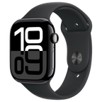 Apple Watch Series 10 46mm - Zwart Aluminium Zwart Sportband