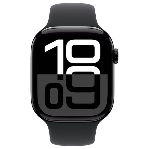 Apple Watch Series 10 46mm - Zwart Aluminium Zwart Sportband