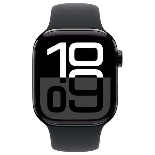 Apple Watch Series 10 42mm - Zwart Aluminium Zwart Sportband