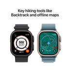 Apple Watch Ultra 3 5G Zwart - Trail band Zwart