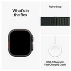 Apple Watch Ultra 2 Zwart 49mm - Alpine band Groen