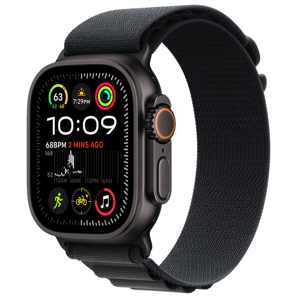 Apple Watch Ultra 2 Zwart 49mm - Alpine band Zwart