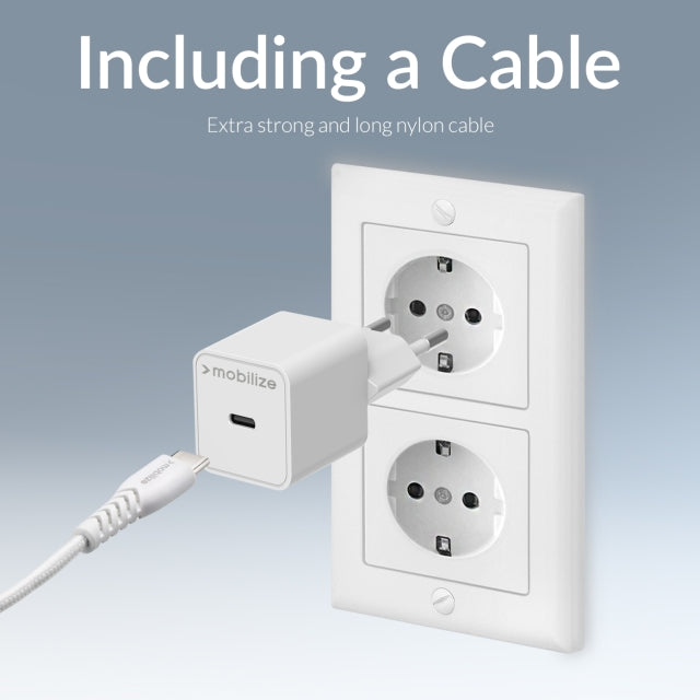 USB-C 20W charger met PD & MFi Lightning Cable 1.2m