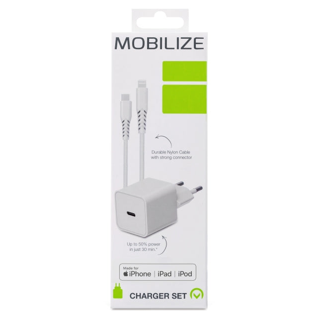 USB-C 20W charger met PD & MFi Lightning Cable 1.2m - test-product-media-liquid1
