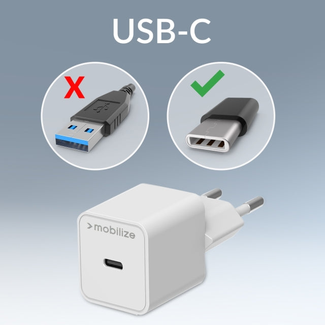 USB-C 20W charger met PD & MFi Lightning Cable 1.2m