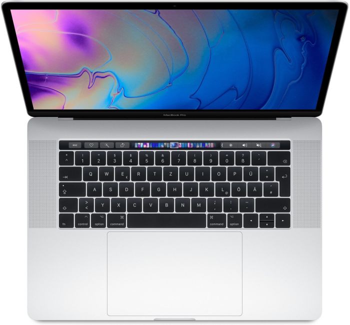 MacBook Pro 15 inch Touchbar i7 3.1 16 GB 512 GB Zilver