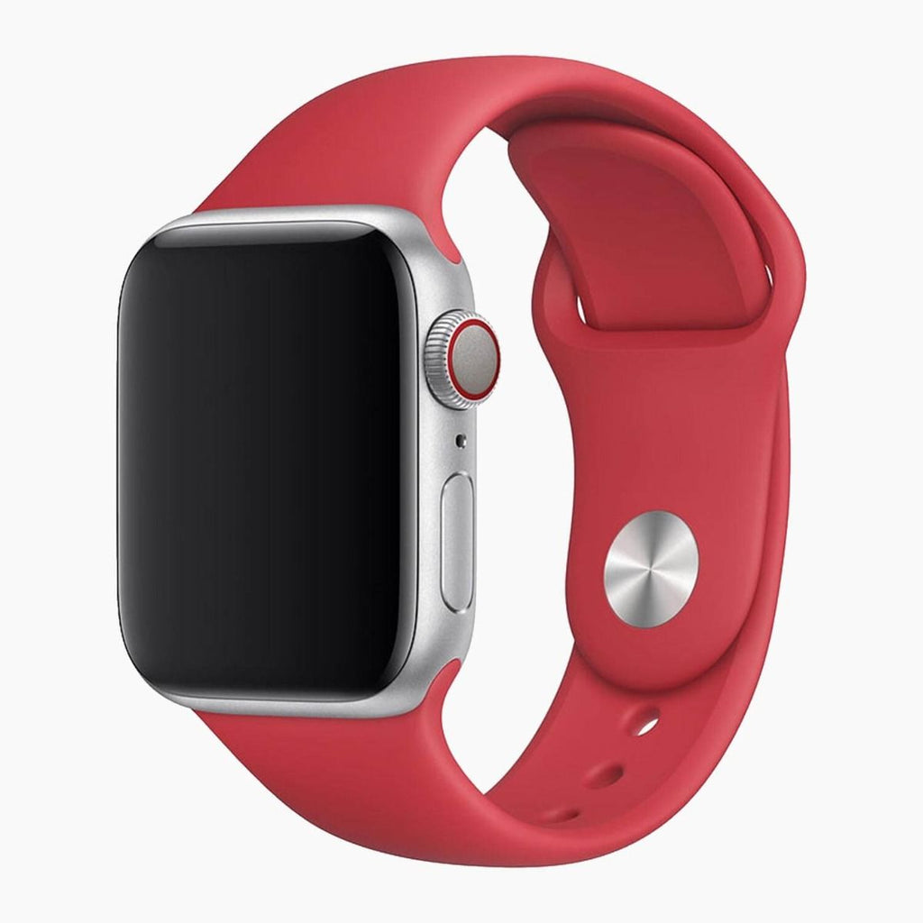 Refurbished Apple Watch bandje 44 mm / 45mm Sport rood - zijkant