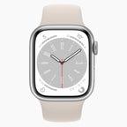 Odnowiony Apple Watch Series 8 GPS 41 mm srebrny - przód