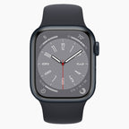 Odnowiony Apple Watch Series 8 GPS 41 mm czarny - przód
