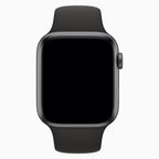 Refurbished Apple Watch bandje 40mm / 41mm Sport zwart - voorkant