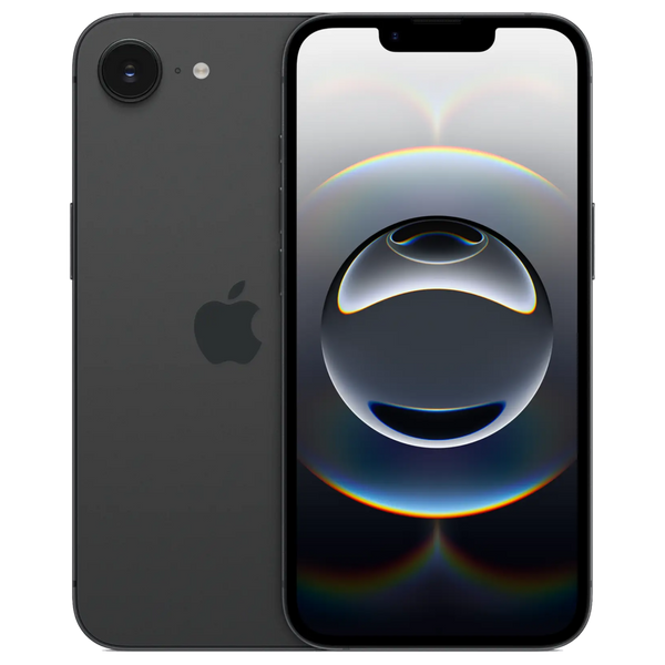 Refurbished iPhone 16e 128GB zwart