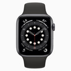 Refurbished Apple Watch Series 6 44mm zwart - voorkant