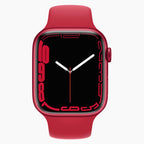 Odnowiony Apple Watch Series 7 45 mm czerwony - przód