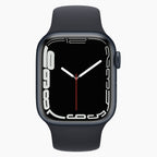 Odnowiony Apple Watch Series 7 45 mm czarny - przód