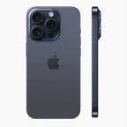 Refurbished iPhone 15 Pro 256 GB Titanium blauw - zijkant