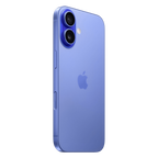 Refurbished iPhone 16 128 GB blauw - achterkant