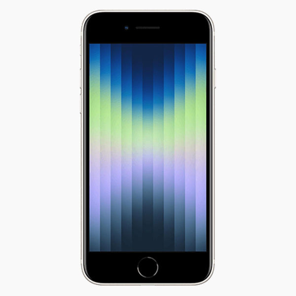 Refurbished iPhone SE 2022 256 GB wit - voorkant