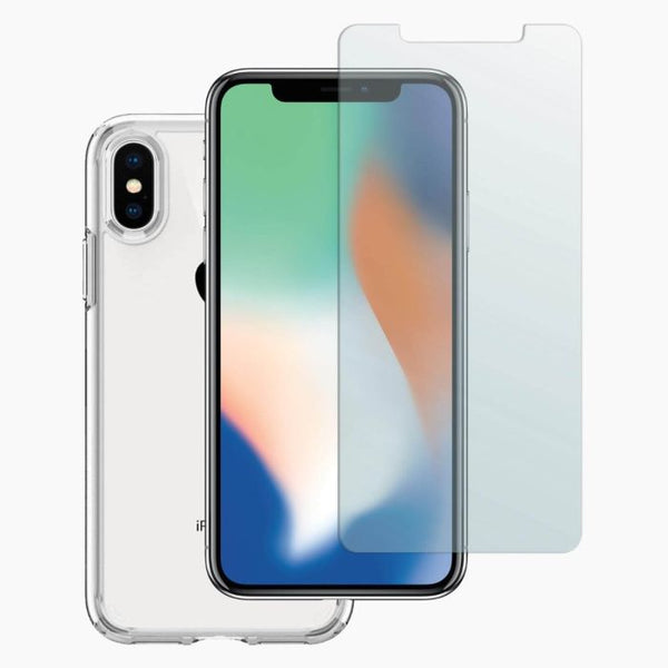 Refurbished iPhone Case + Screenprotector iPhone X/XS - Transparant