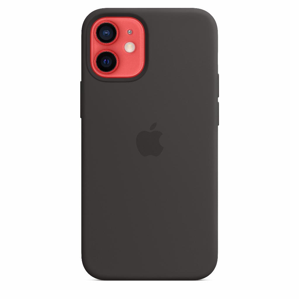 Siliconenhoesje iPhone 12 mini Zwart