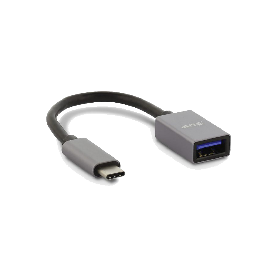 Refurbished LMP USB-C naar USB-A Adapter 15cm, space gray