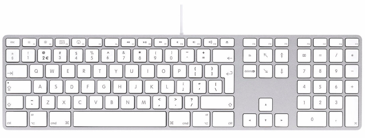 Keyboard met Numeric Keypad (QWERTY - EUROPE/NL) - Wit - leapp | Refurbished MacBook, iPhone, iPad &