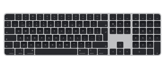 Refurbished Magic Keyboard met Touch ID en numeriek Nederlands Zwart