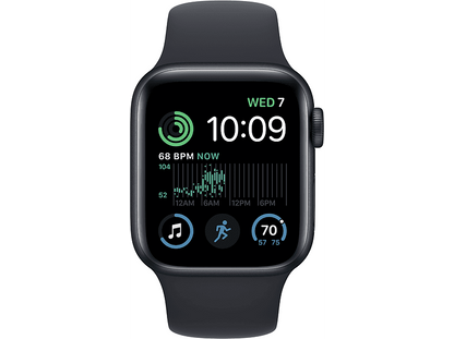 Apple Watch SE 2020 40 MM Aluminium Zwart 4G met Zwart sportbandje